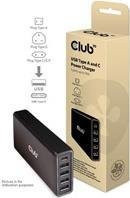 Club3D USB Ladestation 111 W mit 4x USB-C und 1x USB-A in Schwarz - Bild 1