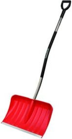 Schneeschieber FREUND PROFIERGONOMIC in Rot mit Aluminiumstiel, Schild-Breite: 54 cm, Schild-Höhe: 35 cm, Stiel-Länge: 125 cm - Bild 1