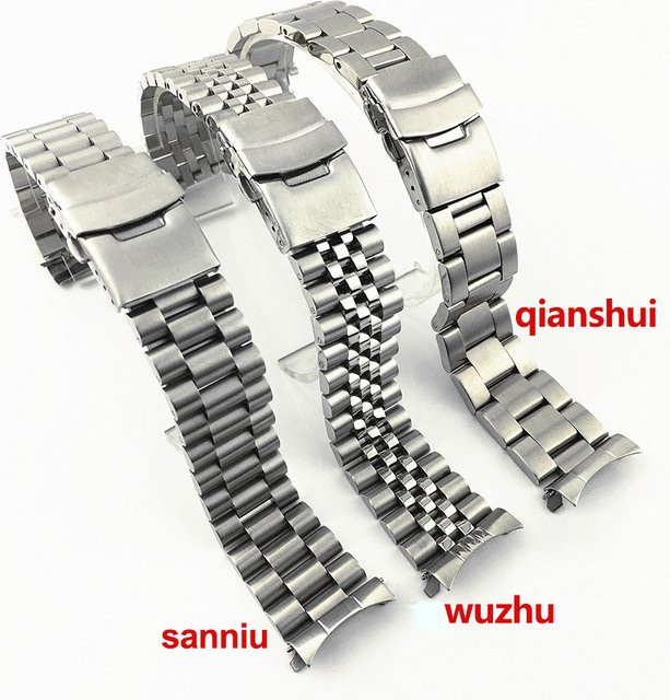 Aotelayer Uhrenarmband Edelstahl, 20mm 22mm, Silber, Unisex - Bild 1