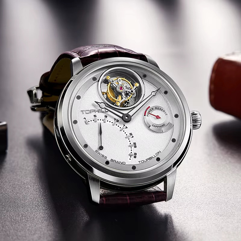 TOPHILL Tourbillon-Uhr, Automatik, Edelstahl, Saphirglas, 43,7 mm, Herren - Bild 3