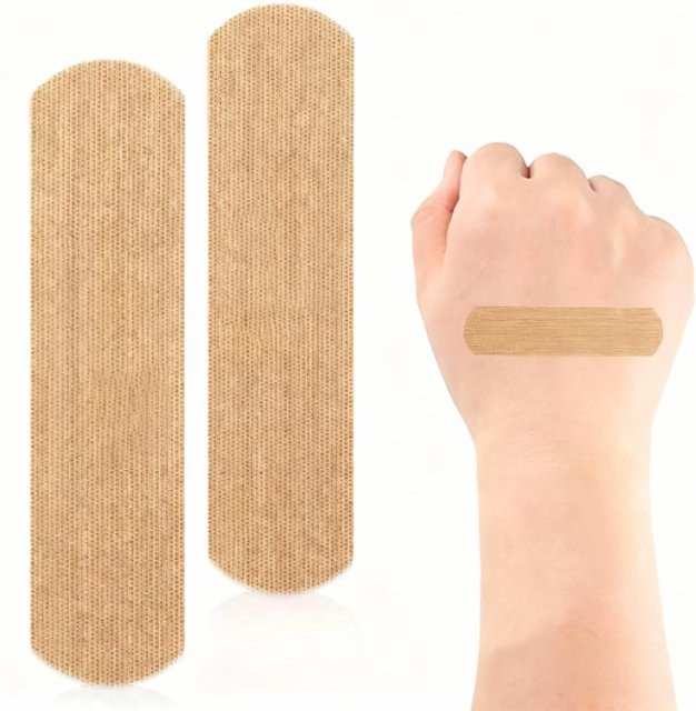 TIDENEBULA Elastische Atmungsaktive Pflaster in Beige für Kinder und Erwachsene, 50 Stück - Bild 1