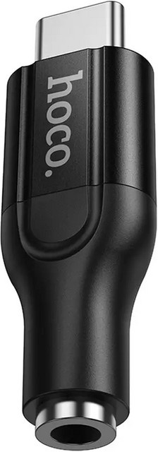 HOCO UPA35 USB-C auf 3,5 mm Klinke Audio Adapter in Schwarz - Bild 1