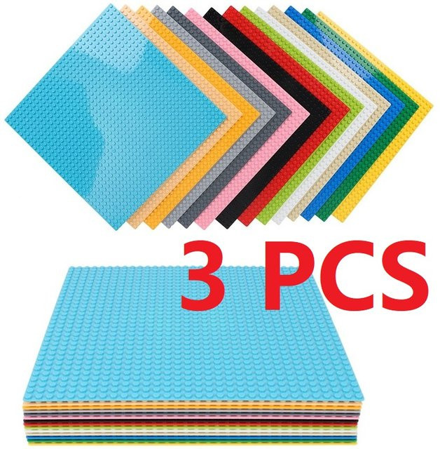 Haifeng Klassische Grundplatten Blöcke, 3-teiliges Set, Stadt, Grün, Bunt / Mehrfarbig - Bild 1