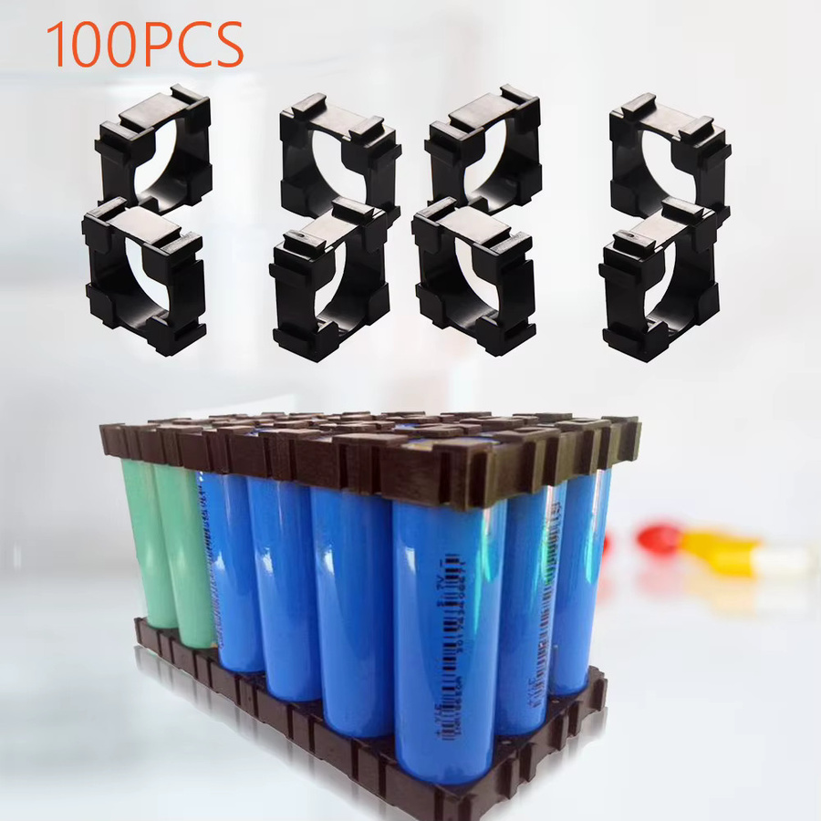 APWIKOGER Batteriehalter Organizer für 100 Stück 18650 Li-Ion Akkus, schwarzer Aufbewahrungskoffer aus Kunststoff - Bild 2