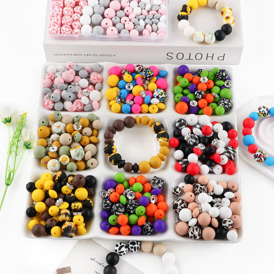 sunrony Schmuck Zubehör Set, Perle, Kristall, Bunt - Bild 3
