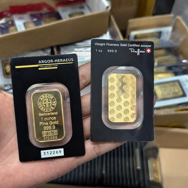 Stab aus Schweizer Gold und Silber, Kupferstab, Unisex - Bild 1