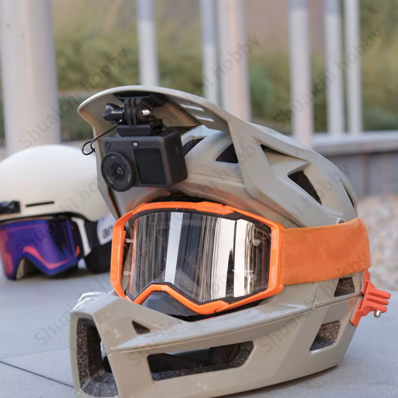 Universelle Downhill-Helm-Visierhalterung für DJI Action 3, Action 4 und Action 5 Pro inklusive Sicherheitsseil - Bild 3