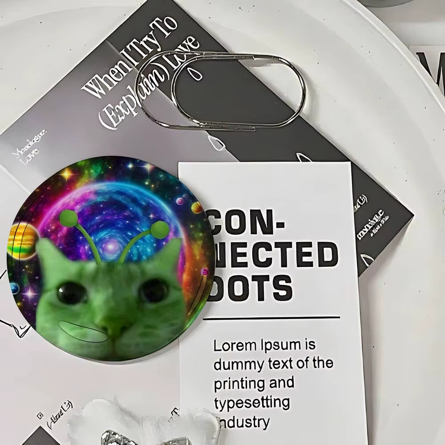 Kayou Anstecknadeln, grüne Alien-Katzen, Unisex - Bild 4