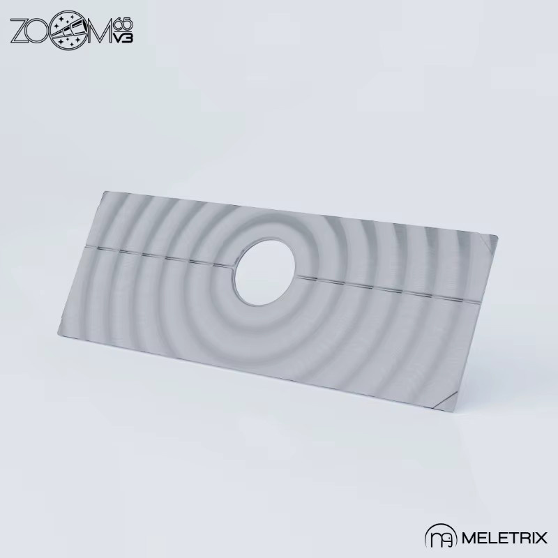 MiFuny Tastatur-Rückwand ZOOM 65V3 in Weiß für mechanische Tastaturen als DIY-Zubehör für Gaming und Büro - Bild 1