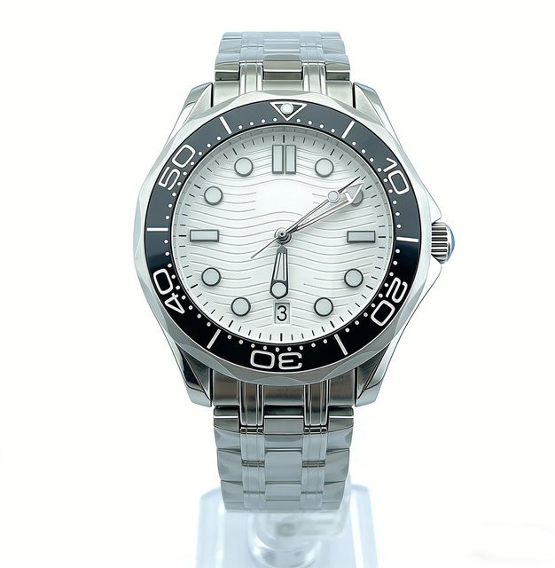 OUMASHI Armbanduhr, Automatik, Edelstahl, 42 mm, Herren, Weiß - Bild 1