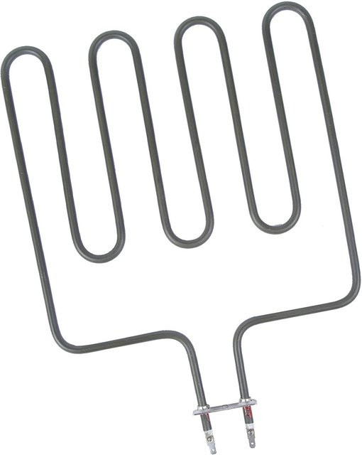Elektrisches Heizelement für Saunaofen aus Edelstahl in Grau, 2000W, gerade Bauform - Bild 1