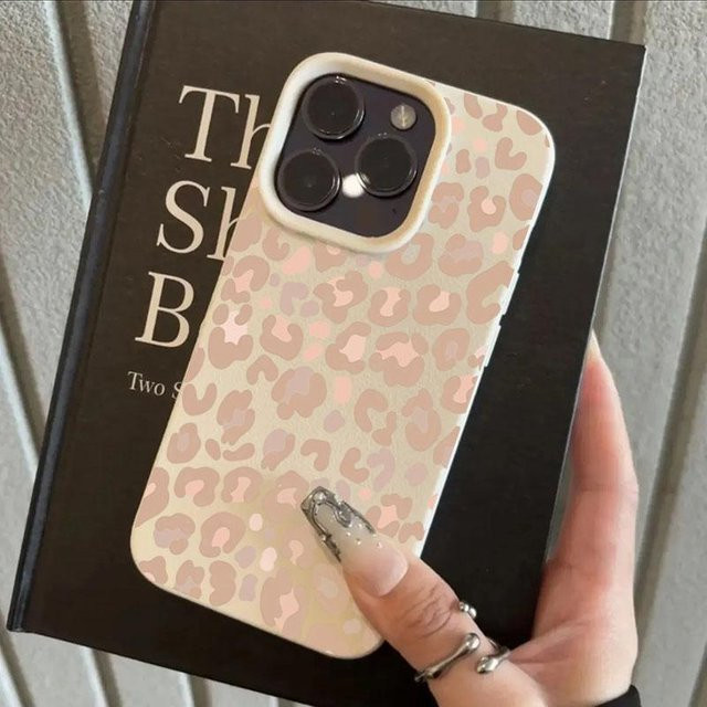 Samsung Handyhülle aus Silikon mit rosa Leopardenmuster für Galaxy S25 Ultra, S24 Plus, S23 FE, S22, A56, A55, A54, A36, A35, A53, A52, A16 und S23+ - Bild 1