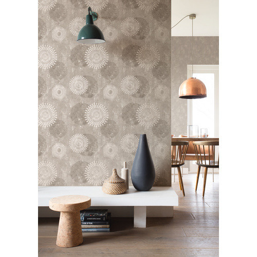 Rasch Vliestapete Tapetenwechsel II Kreise Beige/Weiß, geometrisches Design, matt, 10,05 x 0,53 m - Bild 2