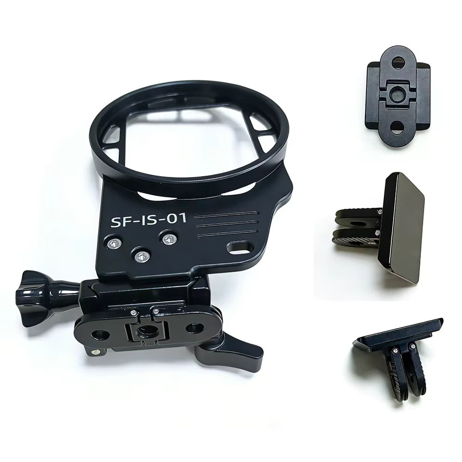 Seafrogs Aluminium Wasserdichtes Gehäuse mit Filterrahmen für Insta360 Ace 1 2, GoPro 9-13 und DJI Action 3 4 5 Pro in Schwarz - Bild 2