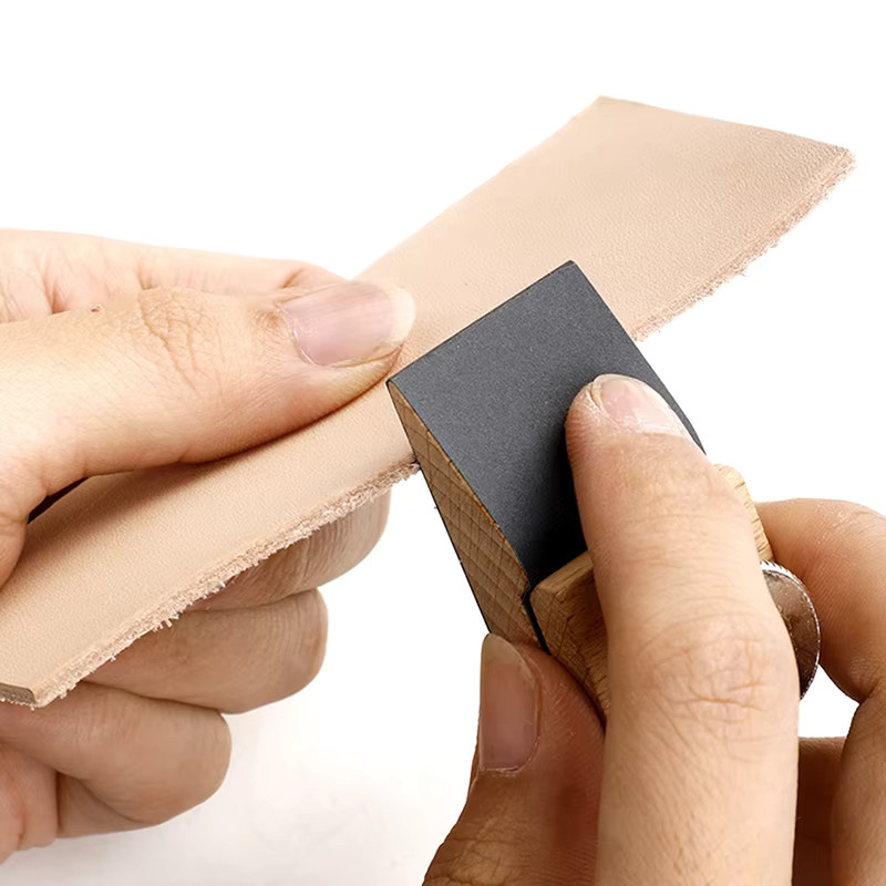 Schleifblock für Leder und Holz zum Polieren von Kanten und DIY-Handwerksprojekten - Bild 2