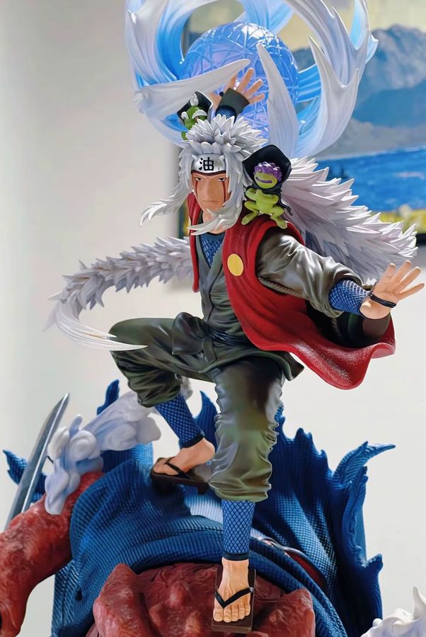 Bandai Naruto Anime Figur Jiraiya PVC Modell Statue zur Desktop Dekoration, Höhe: 39 cm - Bild 6
