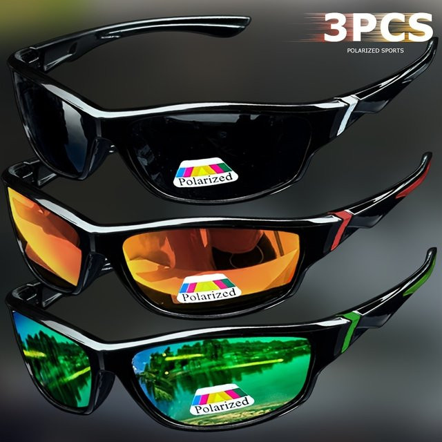 VEGUEROS Sportsonnenbrille, Vollrand, Kunststoff, Schwarz, Unisex - Bild 1