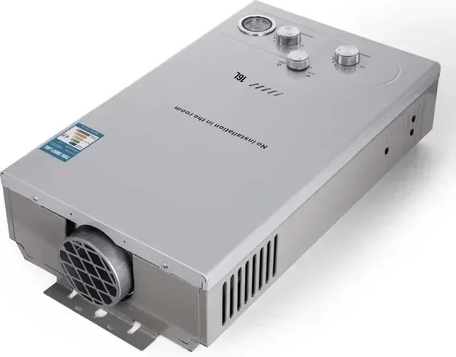 SIHAO Durchlauferhitzer für Propan-LPG in Silber, sofortiger Heiz-Gaskessel für den Heimgebrauch mit Frostschutz-Energiesparmodus - Bild 1