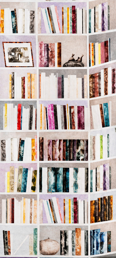 Isidore Leroy Fototapete Bibliothèques Modernes Wandbild Multicolour Non-Woven - Bild 1