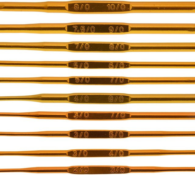 eelhoe 10-teiliges Häkelnadel-Set aus Aluminiumoxid in Gold für deine DIY-Strickarbeiten - Bild 1