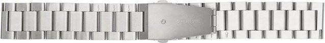 Fishine Uhrenarmband Edelstahl, Silber, Klassisch, Unisex - Bild 1