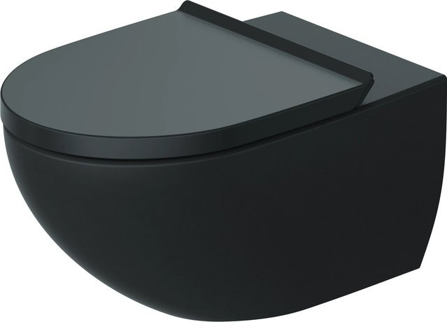 Duravit Wand-WC Architec Rimless mit Absenkautomatik in Anthrazit Matt aus Keramik - Bild 1
