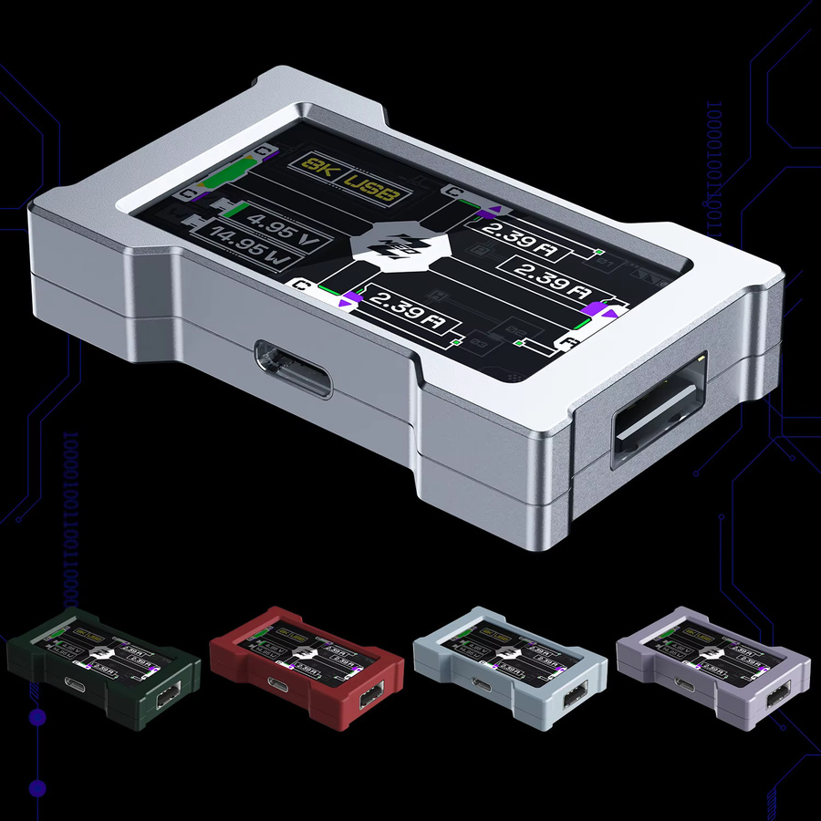 HMLAB ZNEO Gaming-USB-Hub mit Display, 2-zu-3-Anschluss und unabhängiger Stromversorgung für dein Gaming-Setup - Bild 3