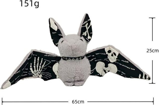 Yiran Health & Beauty Kawaii leuchtendes Fledermaus-Stofftier, Plüschkissen, ab 1 Jahr - Bild 1