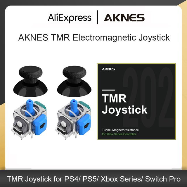 AKNES×HALLPI TMR Elektromagnetischer No Drift Joystick als Ersatz für PS4, Xbox Series, Switch Pro und PS5 Controller - Bild 1