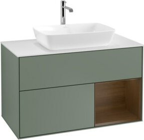 V&B Waschtischunterschrank Finion 100 in Weiß lackiert, B/T/H: 100 x 50,1 x 50,1 cm - Bild 1