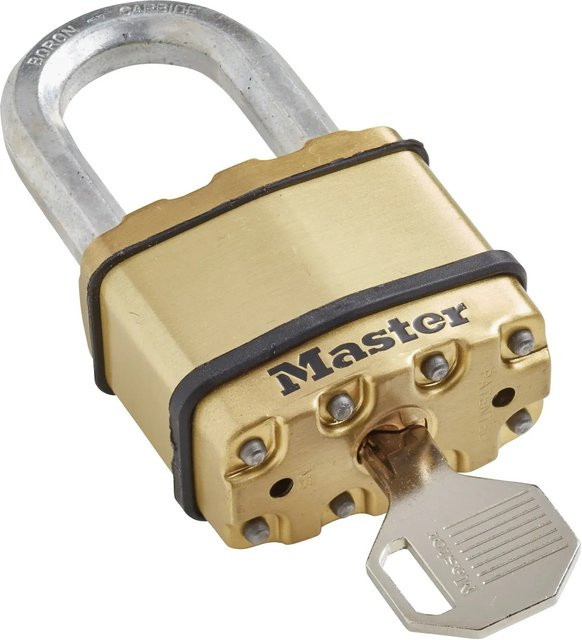 Master Lock Vorhängeschloss Excell M1BEURDLF aus laminiertem Messing in Gold - Bild 1