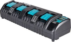 Makita 4-fach Akkupack-Ladegerät DC18SF in Schwarz - Bild 2