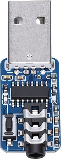 Qiilu USB Morsecode-Trainingsadapter mit USB-C und 3,5mm Klinkenanschluss in Blau - Bild 1
