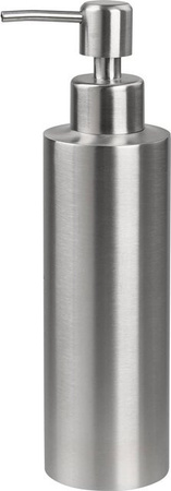 Fackelmann Seifenspender aus Edelstahl in Silber mit 350 ml Fassungsvermögen