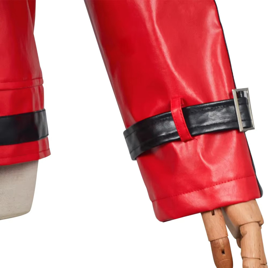 Cosfans Michael Jackson Thriller Grusel-Kostüm, Rote Lederjacke, Unisex - Bild 4