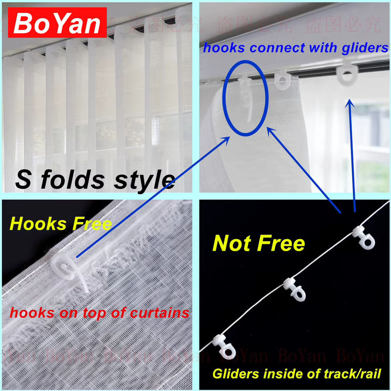 BoYan Transparente Faltenvorhänge aus Leinen in Cremeweiß und Beige, Voile-Fenstervorhänge für Wohnzimmer und Küche - Bild 4
