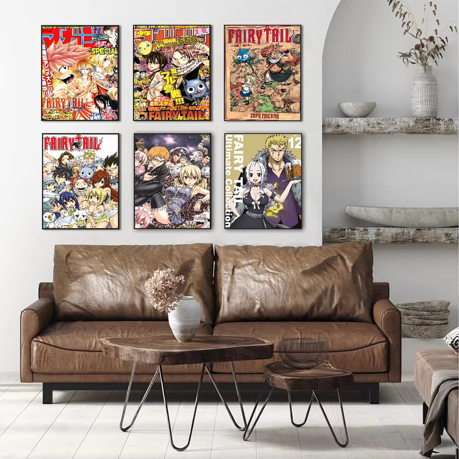 Japanisches Anime Fee Schwanz Poster als selbstklebender Papieraufkleber für deine DIY Raumdekoration in Weiß und Multicolour, B: 15,0 cm, H: 10,0 cm - Bild 3