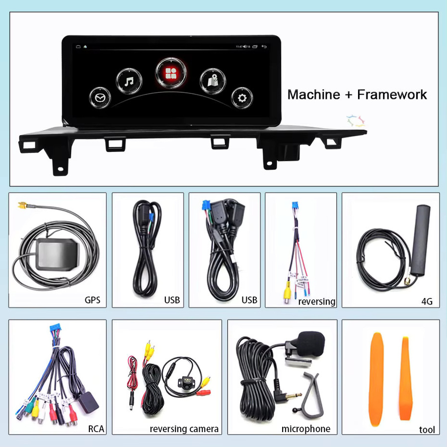 Roadonline Android 15 Multimedia-Player für Mazda CX-60 und CX-90 (2024-2025), 12,3 Zoll, 8-Kern, 8GB RAM, 256GB Speicher, Schwarz - Bild 3
