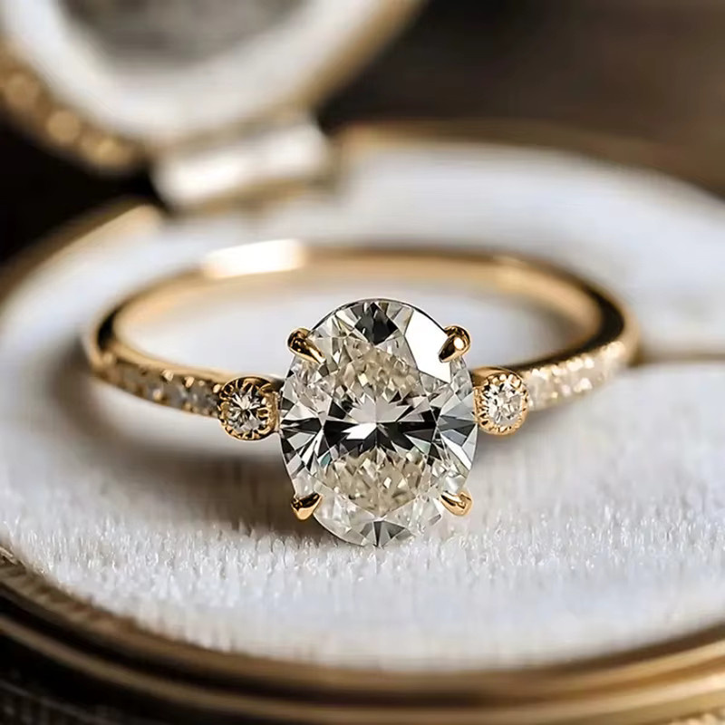 Huitan Ring, goldfarben, Zirkonia, Damen - Bild 2
