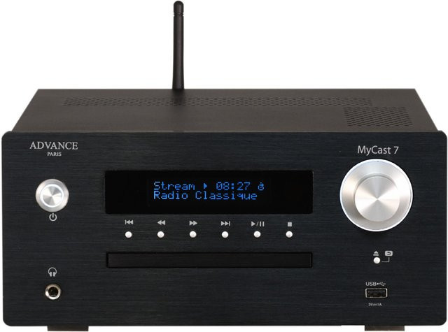 Advance Paris MyCast 7 Mini-System in Schwarz mit Bluetooth, HDMI, Optisch und USB - Bild 1