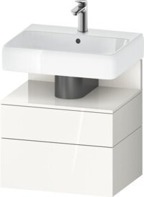 Duravit Waschtischunterschrank Qatego in Weiß mit 1 Kasten und Nischenbereich, B/T/H: 59 x 47 x 59 cm - Bild 1