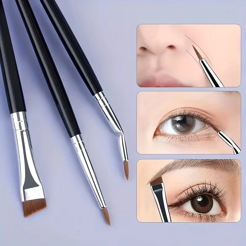7-teiliges Make-up-Pinsel-Set, Eyeliner- und Augenbrauenpinsel, Unisex - Bild 3