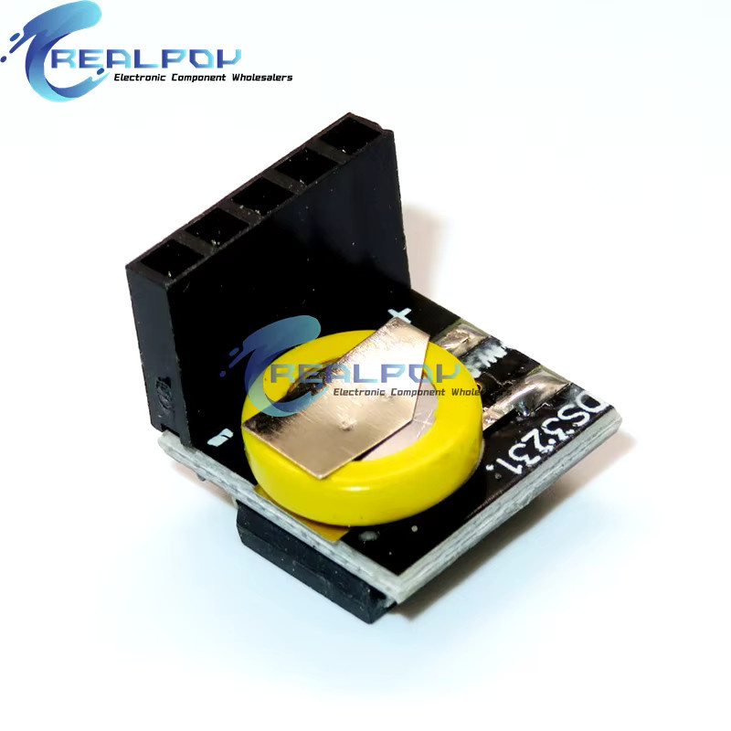 REALPOY Präzisions-Echtzeituhrmodul DS3231SN RTC für Raspberry Pi und Arduino DIY-Kit, 3,3V/5V - Bild 2