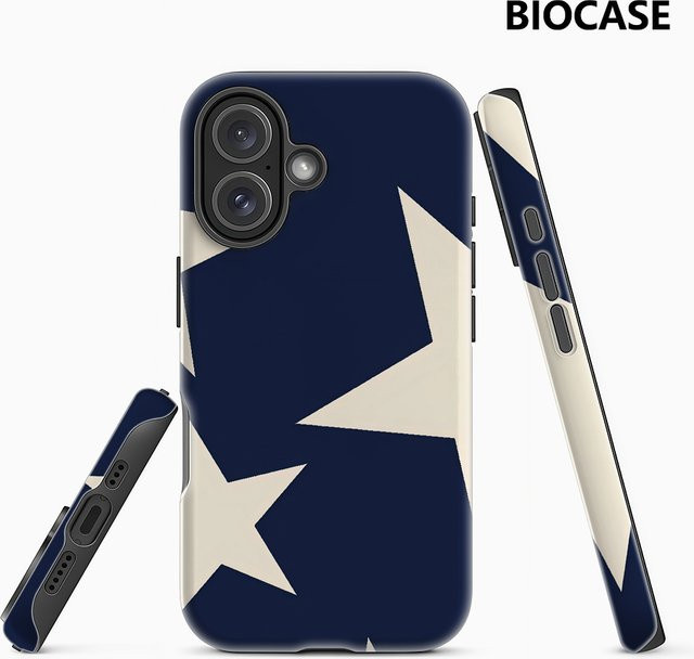 Potdemiel Navy Star Handyhülle für iPhone 17 16 15 14 13 Pro Max Plus, Robuste Einzel- und Doppelschichtige Magnetische Schutzhülle in Blau - Bild 1
