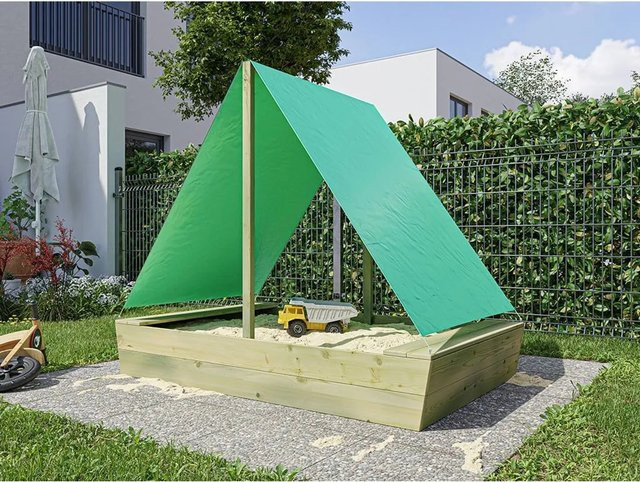 Belladoor Sandkasten Boot Schiff in Grün mit 16 mm Holzstärke - Bild 1