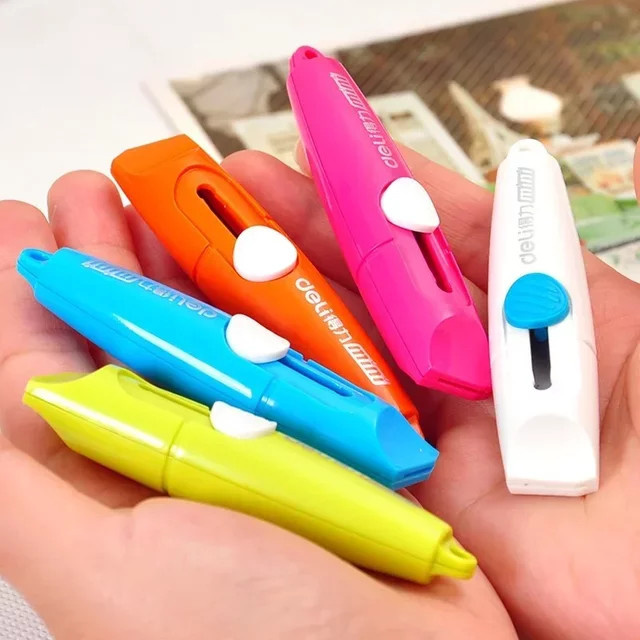 2er-Set Mini Brieföffner aus Kunststoff in Multicolour für das Büro - Bild 1