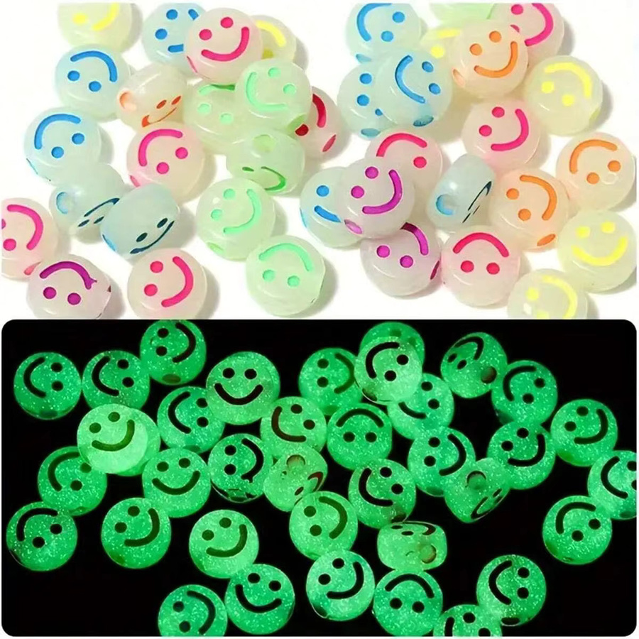 QYWCTZ Acrylperlen, 7 mm, leuchtend, dunkle Farben, Unisex - Bild 3