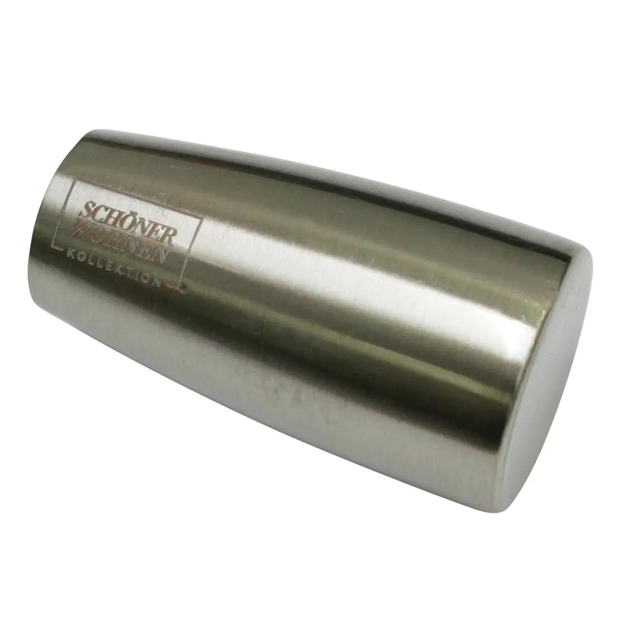 Schöner Wohnen Endstück Konus Leon für Gardinenstange Ø 20 mm Edelstahl Silber, 2 Stück - Bild 2