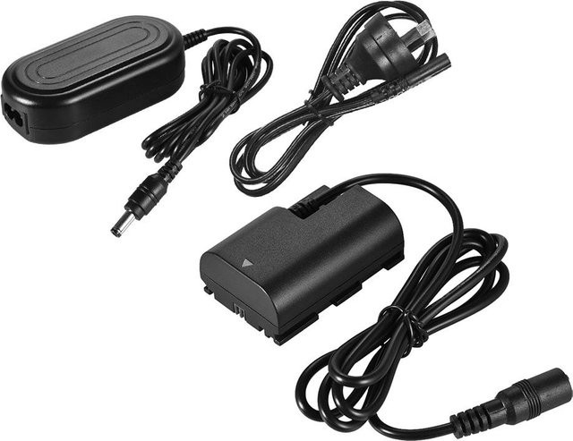 ACK-E6 AC-Netzteil Dummy-Akku-Adapter für Canon LP-E6 und LP-E6N mit AU-Stecker in Schwarz - Bild 1
