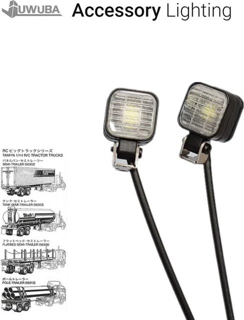 Nooxion LED-Quadratstrahler-Scheinwerferlampe, Zubehör, 1:14, Schwarz - Bild 1